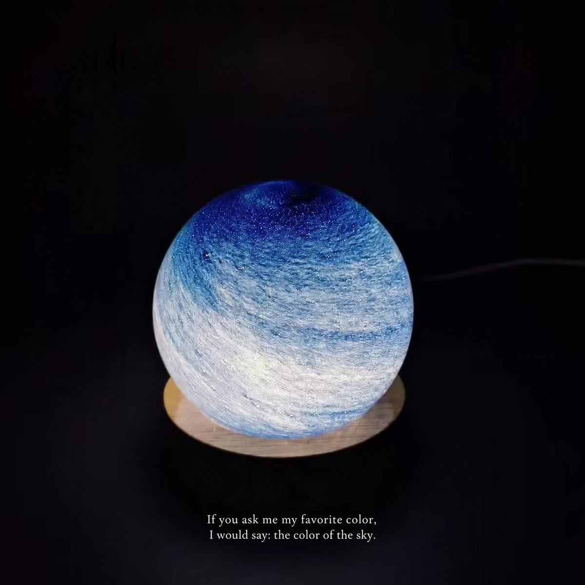 Starlit Orbit Glass Night Light