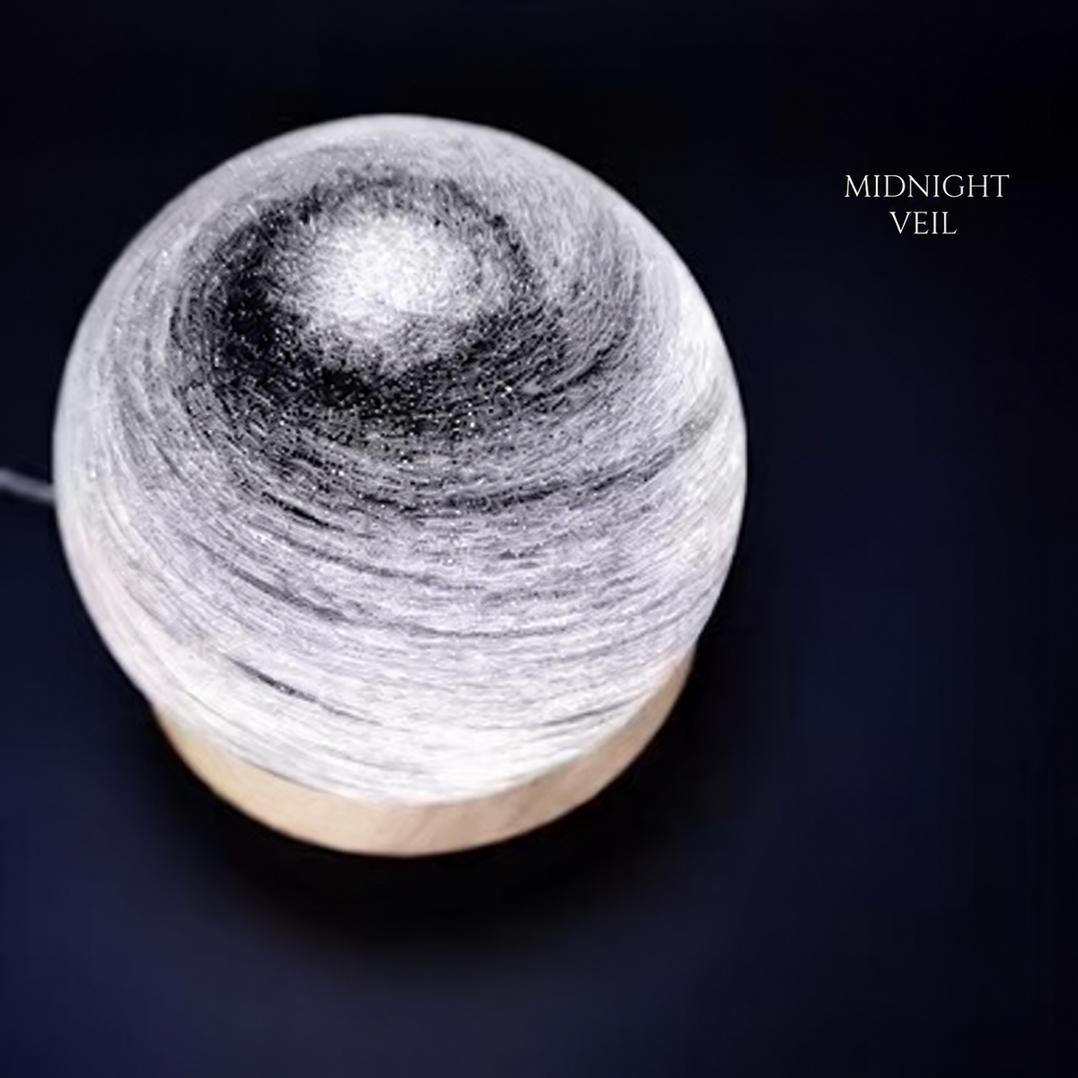 Starlit Orbit Glass Night Light