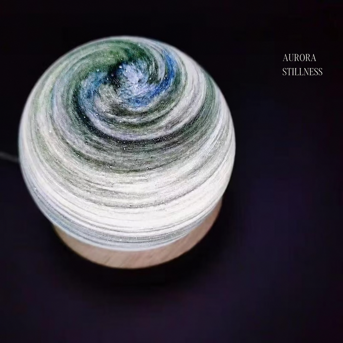 Starlit Orbit Glass Night Light