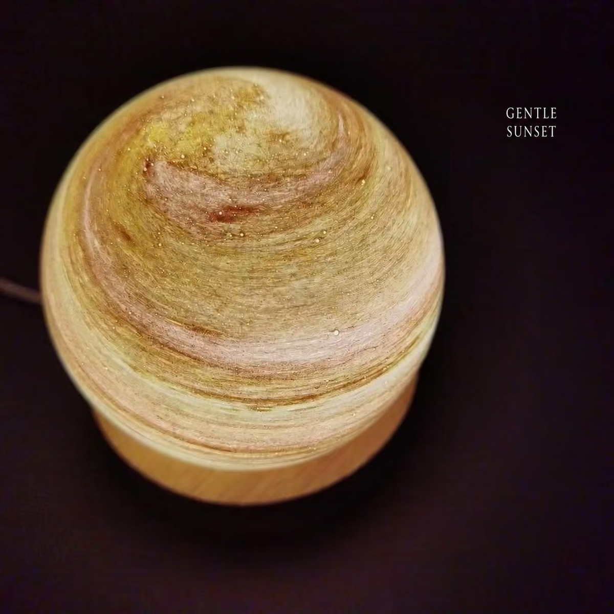 Starlit Orbit Glass Night Light