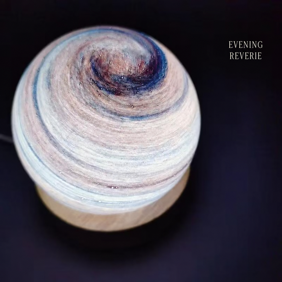 Starlit Orbit Glass Night Light