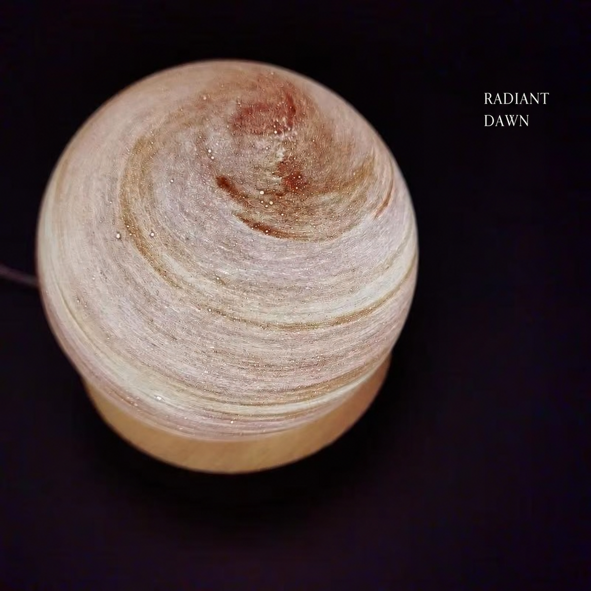 Starlit Orbit Glass Night Light
