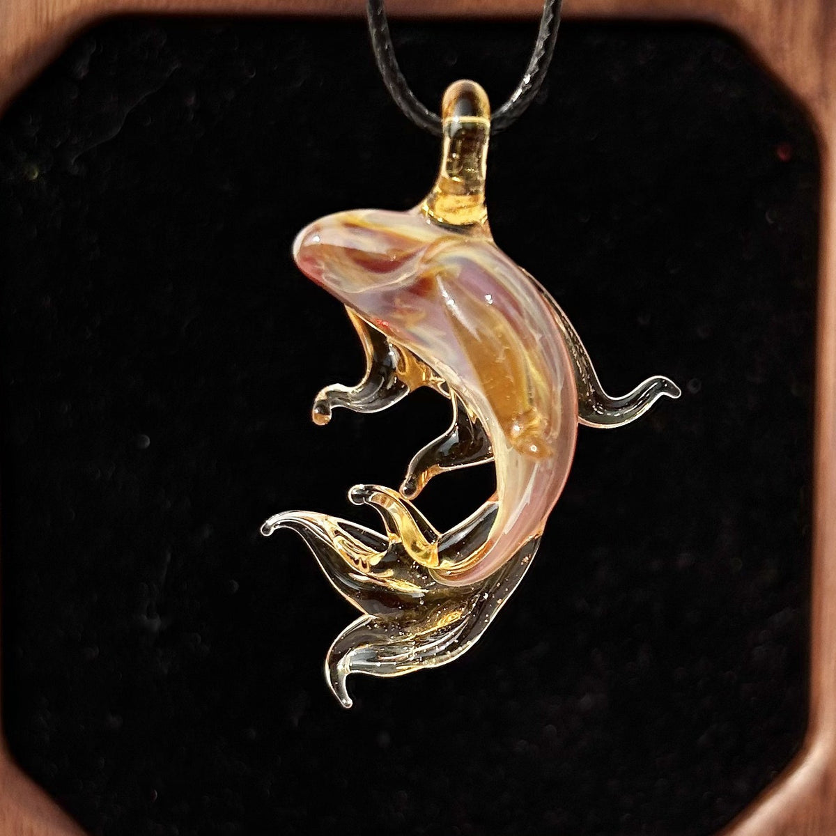 Upstream Koi Glass Necklace