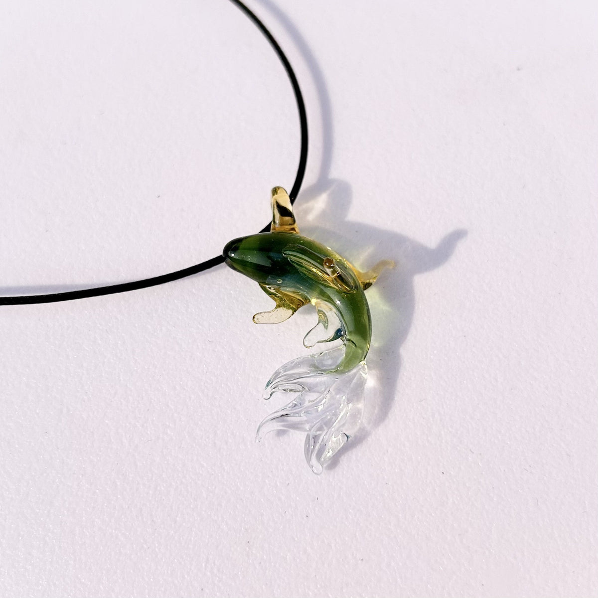 Upstream Koi Glass Necklace
