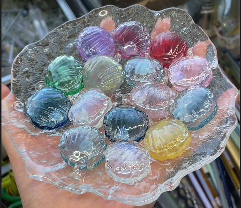 Tidepool Glass Shell Necklace