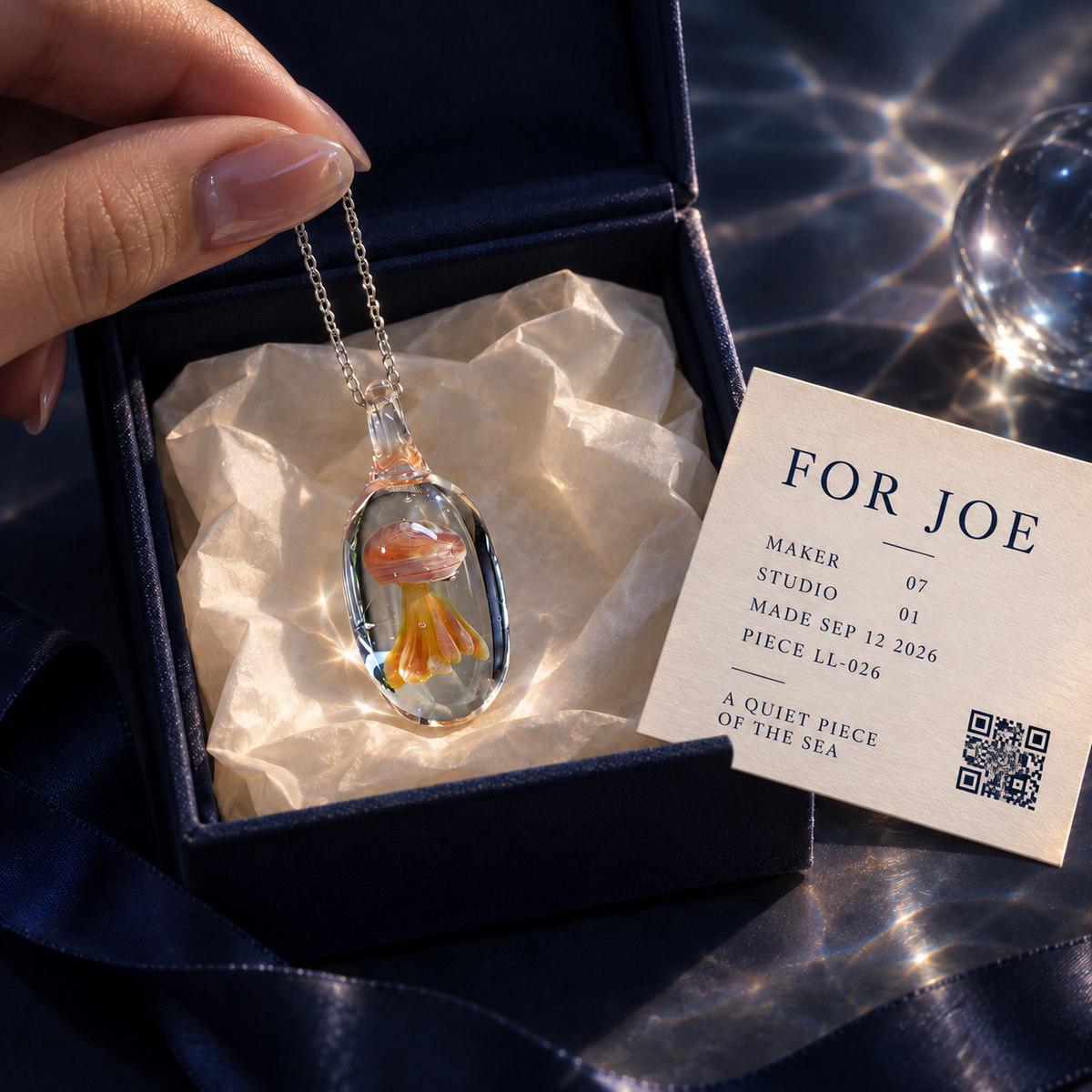 Custom handmade glass artwork by LightLore