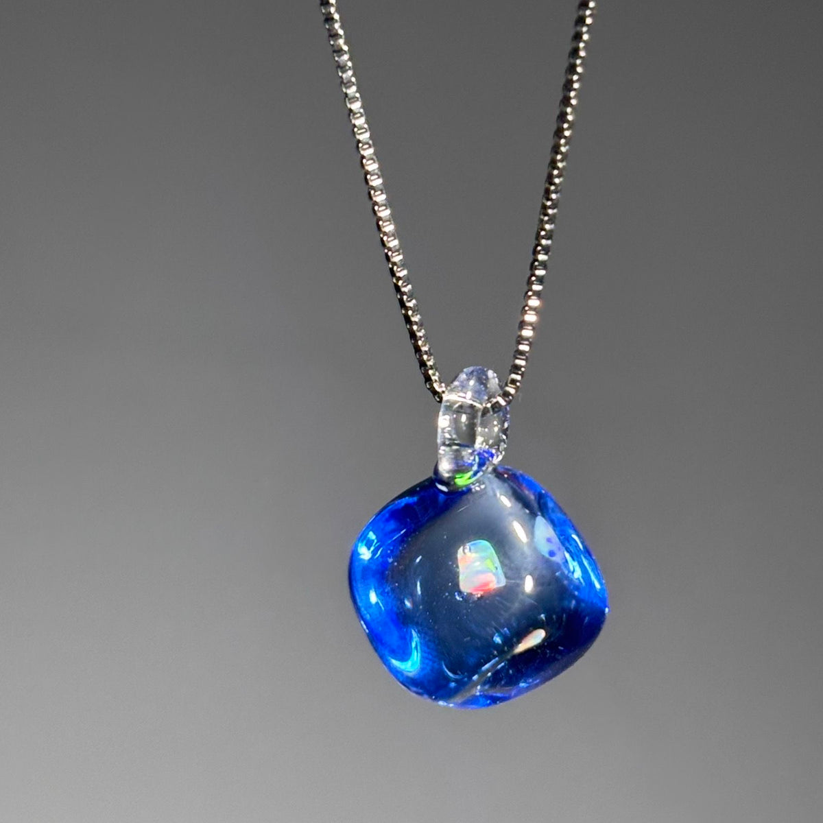 October Opal Glass Necklace