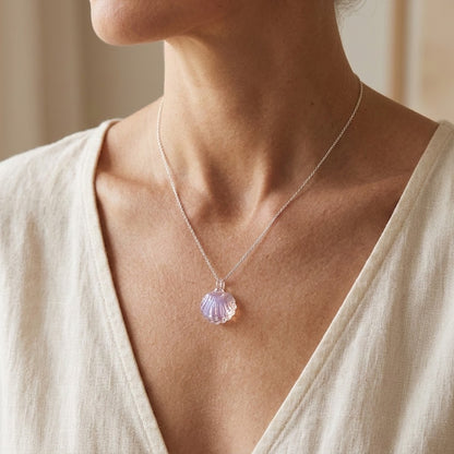 Tidepool Glass Shell Necklace