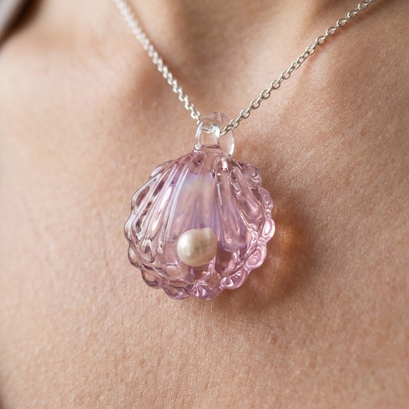 Tidepool Glass Shell Necklace
