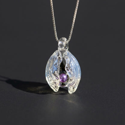 Glacier Pearl & Birthstone Shell Necklace