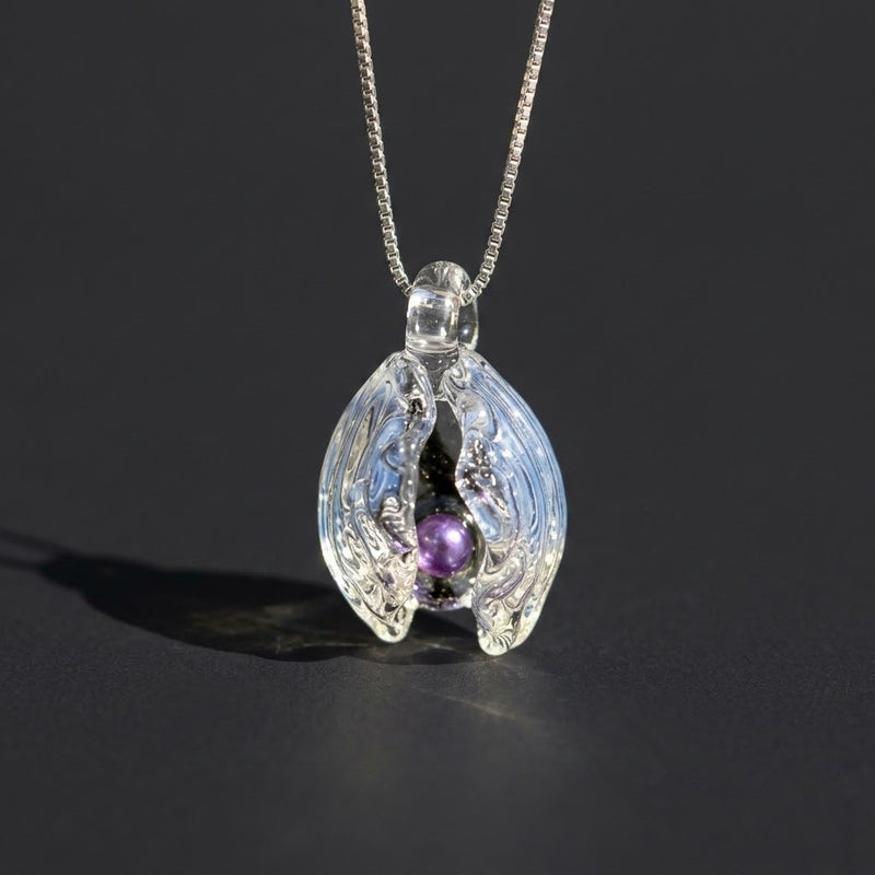 Glacier Pearl & Birthstone Shell Necklace