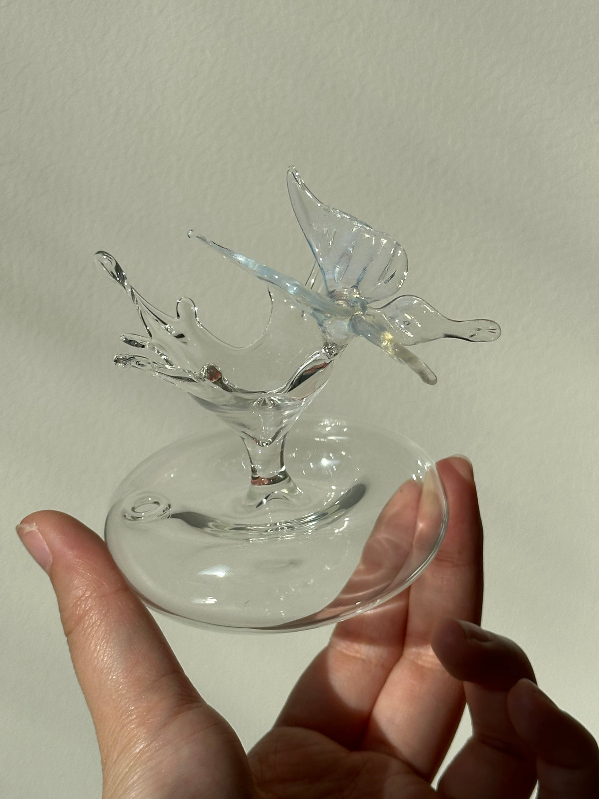 Bluewing Ripple Glass Incense Holder