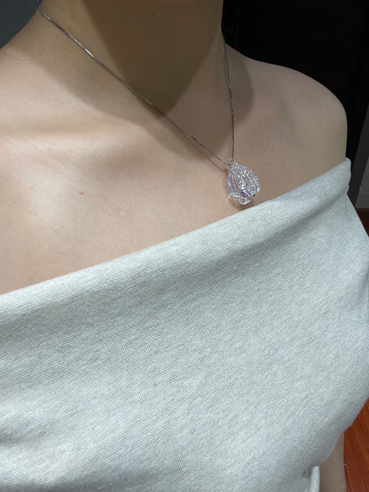 Glacier Pearl & Birthstone Shell Necklace