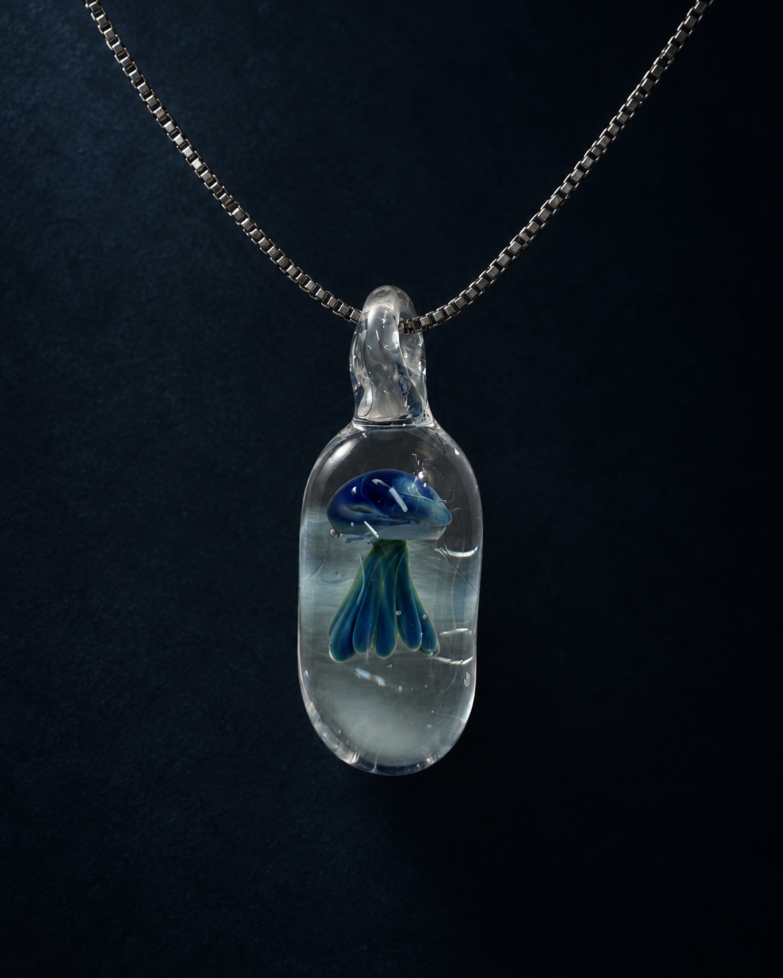 Tidal Jelly Glass Necklace