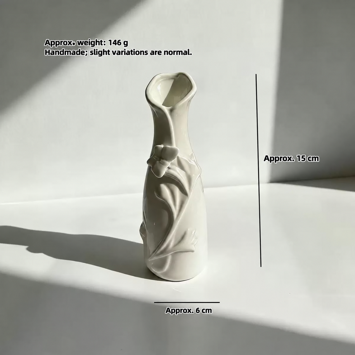 Sunward — Hand-Shaped Glass Sunflower with Ceramic Vase