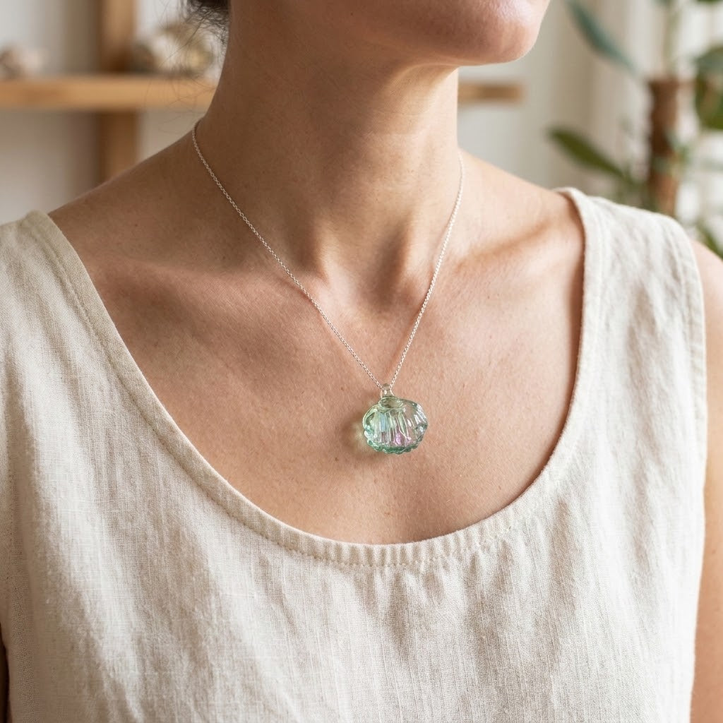 Tidepool Glass Shell Necklace