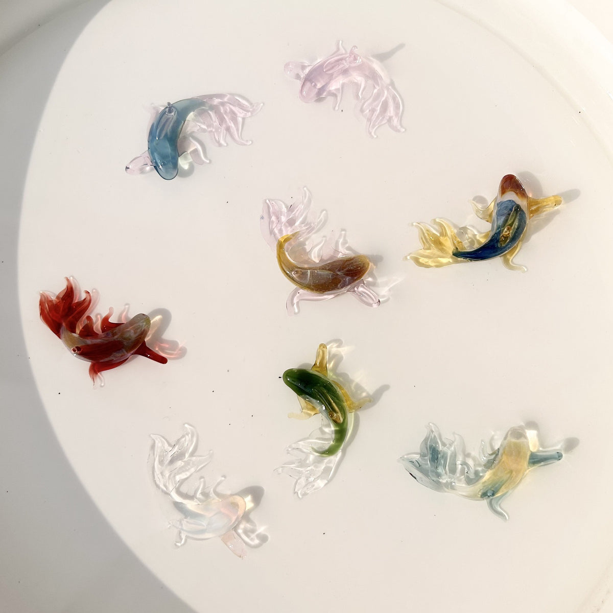 Upstream Koi Glass Necklace