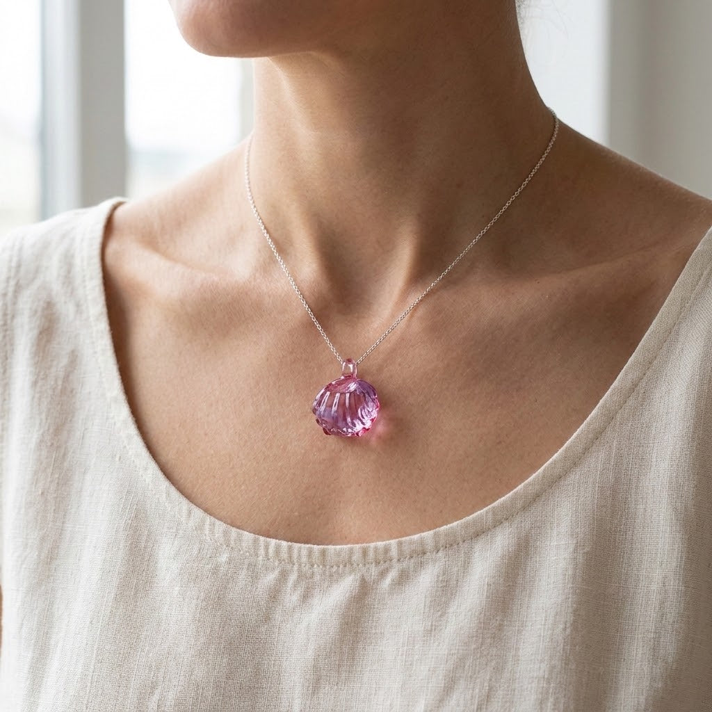Tidepool Glass Shell Necklace